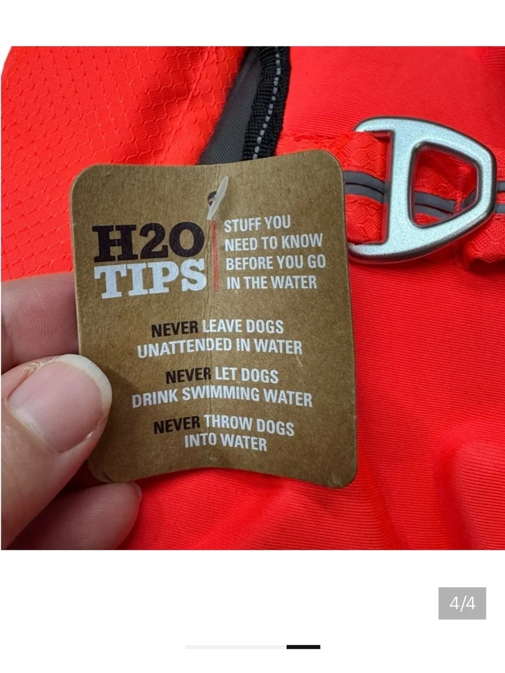 Arcadia Trail High Visibility Red Dog Life Jacket